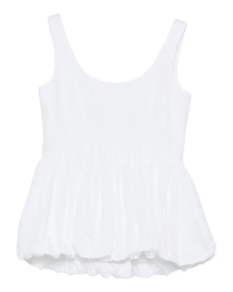 Róhe voluminous peplum top - Weiß Weiß