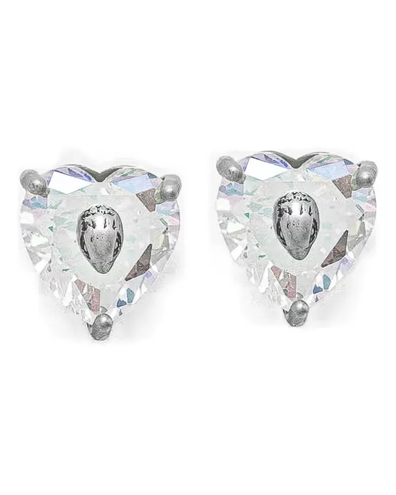 Kurt Geiger eagle-head heart-cut earrings - Silber Silber