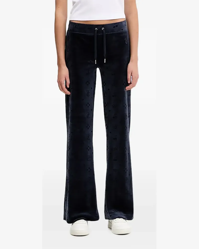 Juicy Couture Lisa monogram-pattern track pants - Blau Blau