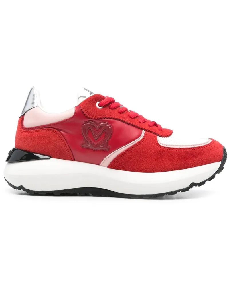 Moschino Sneakers mit Logo-Prägung - Rot Rot