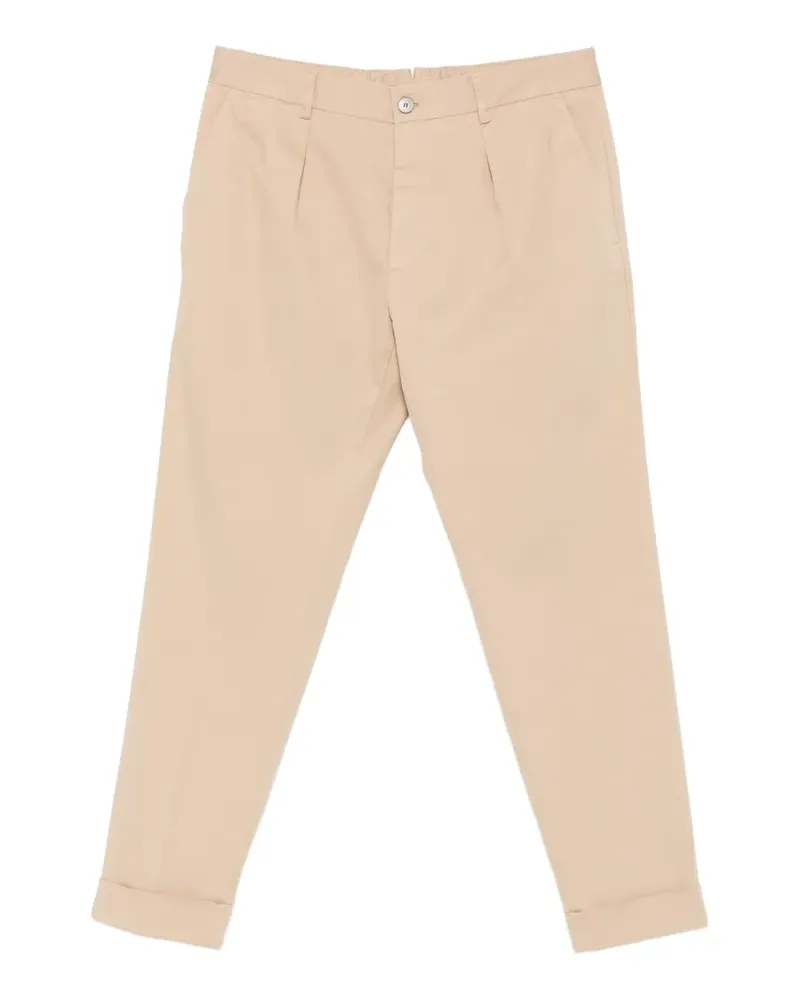 Incotex pleated turn-up trousers - Nude Nude