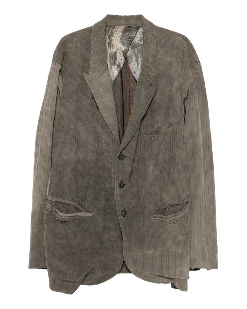 Ziggy Chen Jacke mit Nadelstreifen - Grau Grau