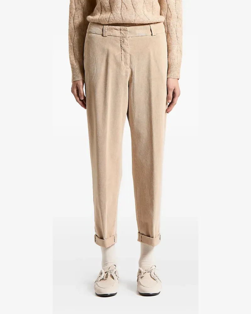 Peserico Hose aus Cord - Nude Nude