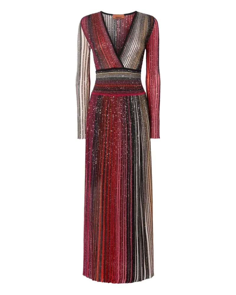 Missoni Plissiertes Minikleid - Schwarz Schwarz