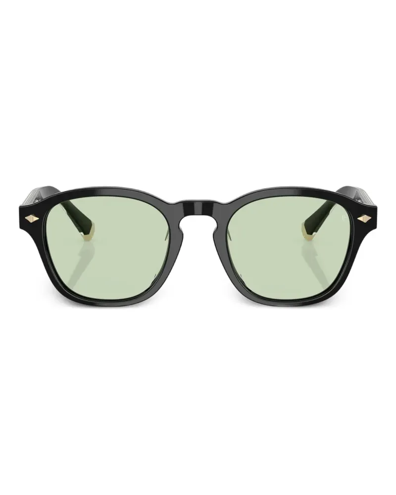 Brunello Cucinelli Sonnenbrille mit Panto-Gestell - Schwarz Schwarz