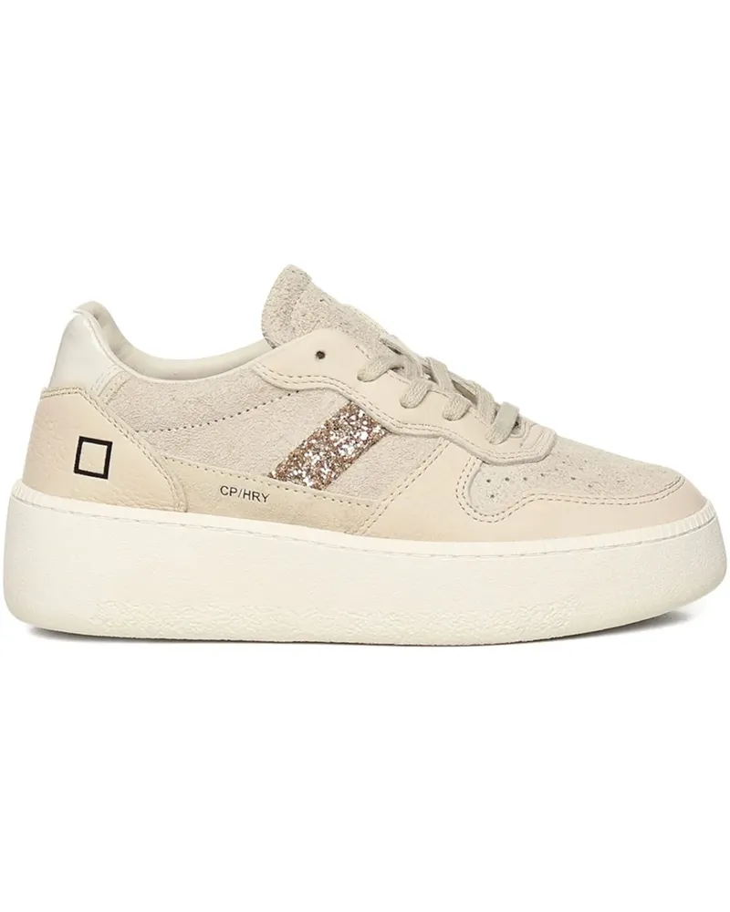 D.A.T.E. Court Sneakers - Nude Nude