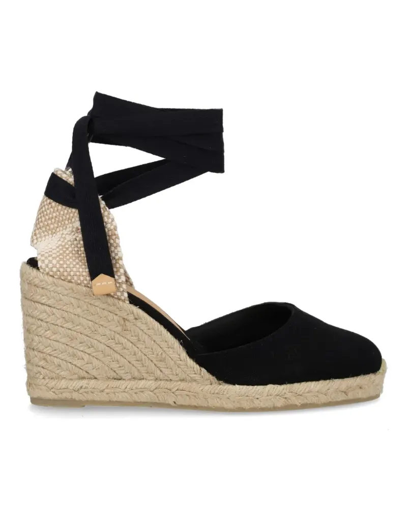 Castañer Carina wrap heel espadrilles - Schwarz Schwarz
