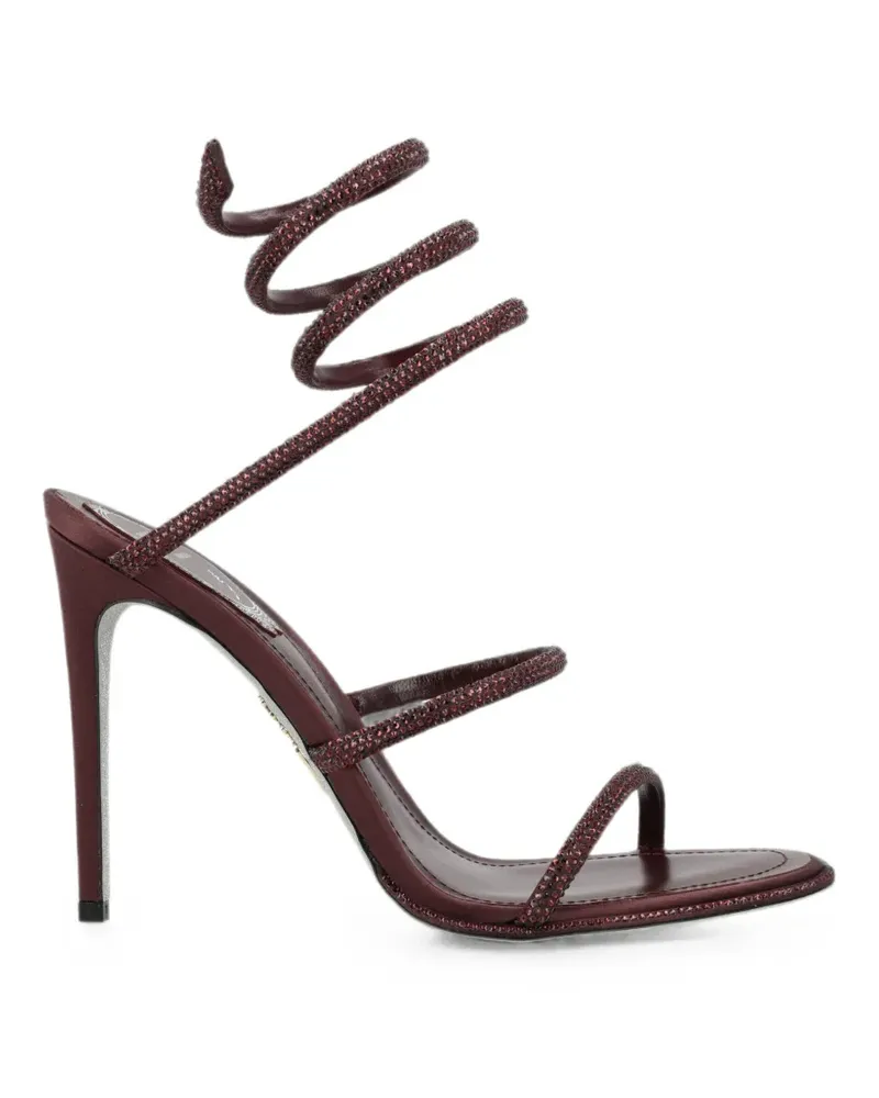 René Caovilla Cleo crystal-embellished sandals - Braun Braun