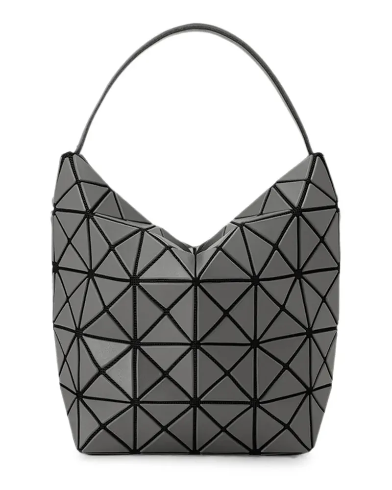 Issey Miyake geometric-panelled shoulder bag - Grau Grau