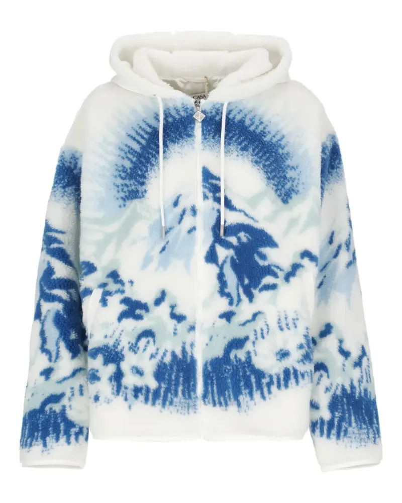 Casablanca Paris Hoodie mit grafischem Print - Weiß Weiß