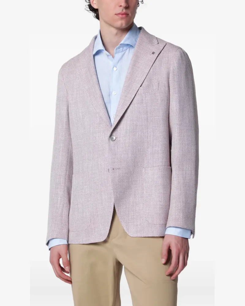 Tagliatore herringbone blazer - Rosa Rosa