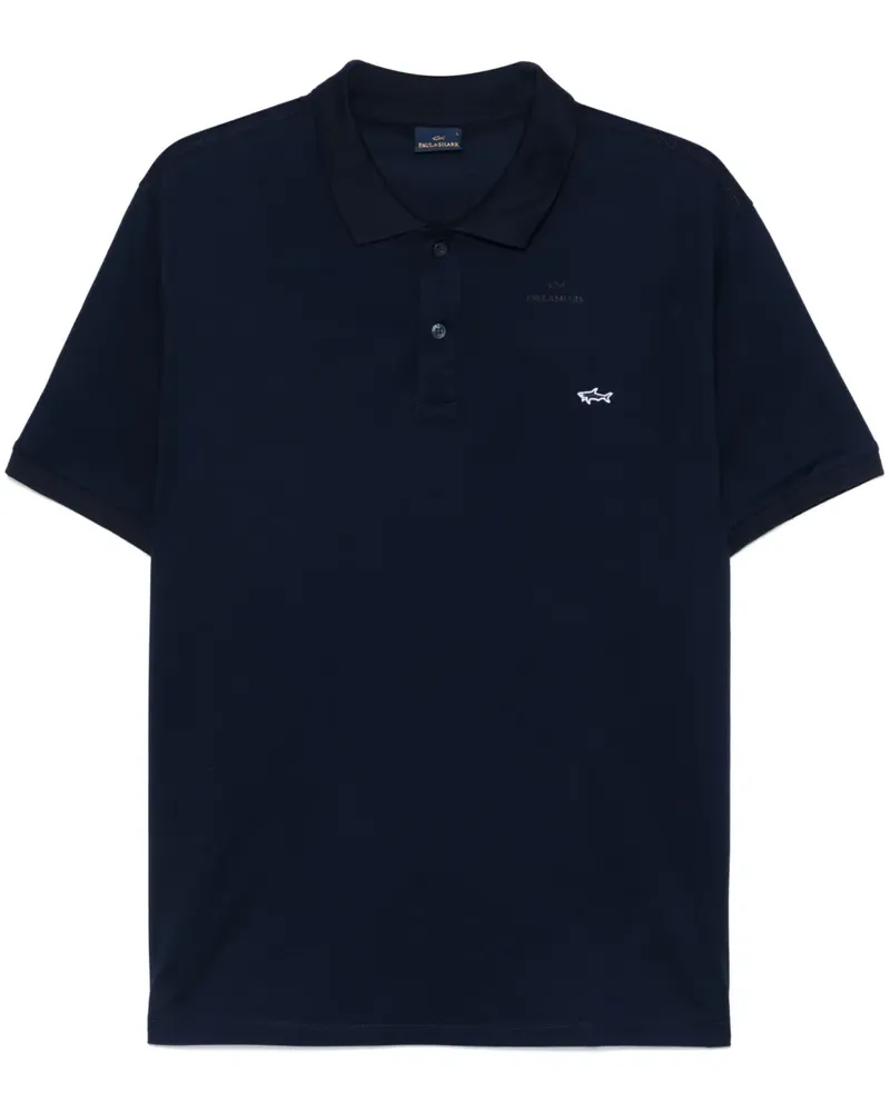 Paul & Shark Poloshirt aus Piqué - Blau Blau