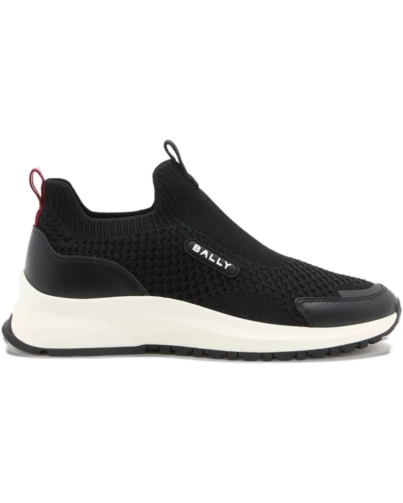 Bally Sneakers mit Logo-Patch - Schwarz Schwarz