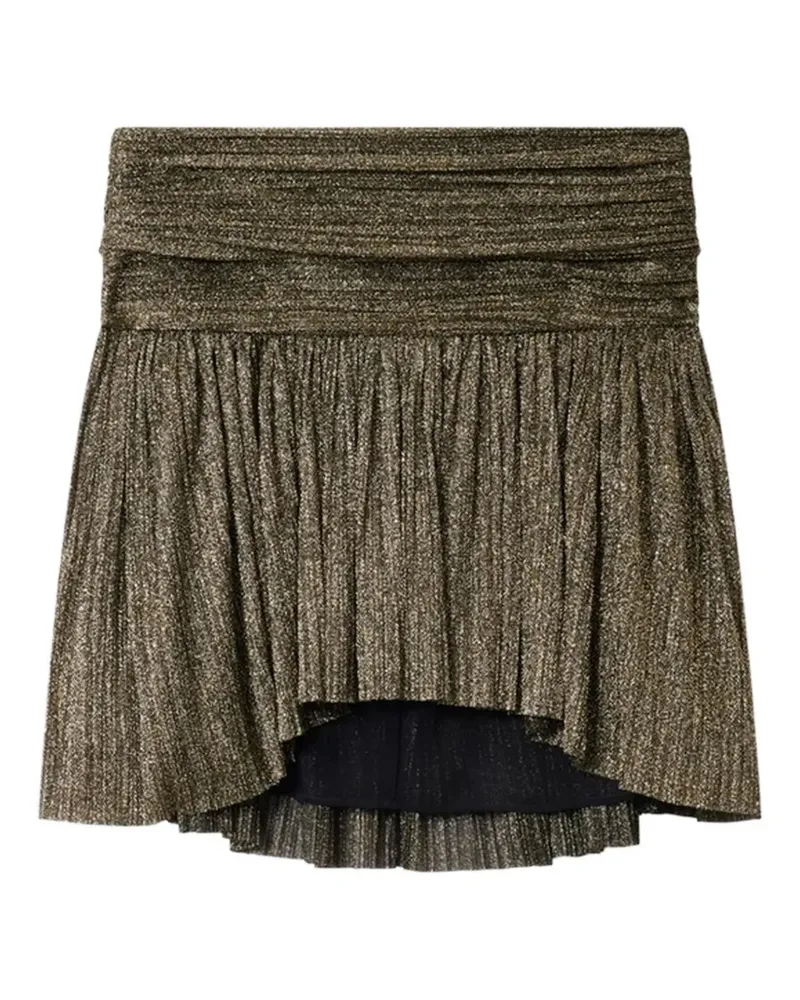 Isabel Marant Gesmokter Eloise Rock im Metallic-Look - Gold Gold