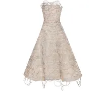 Kordelrobe mit Kristallen - Silber