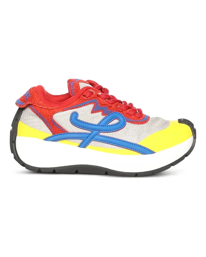 Loewe Pogo sneakers in technical knit and suede - Rot Rot