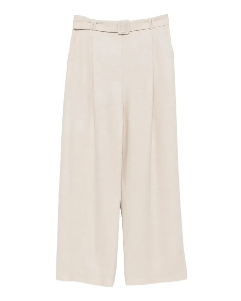 Eleventy belted pleated trousers - Nude Nude