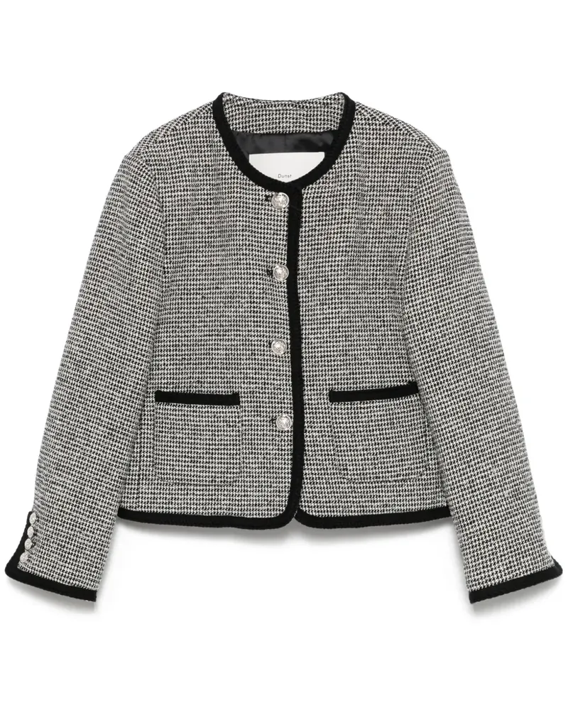 Dunst Jacke aus Tweed - Schwarz Schwarz