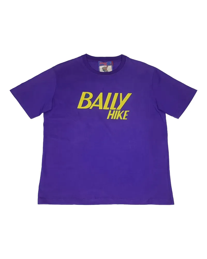 Bally logo-print T-shirt - Violett Violett