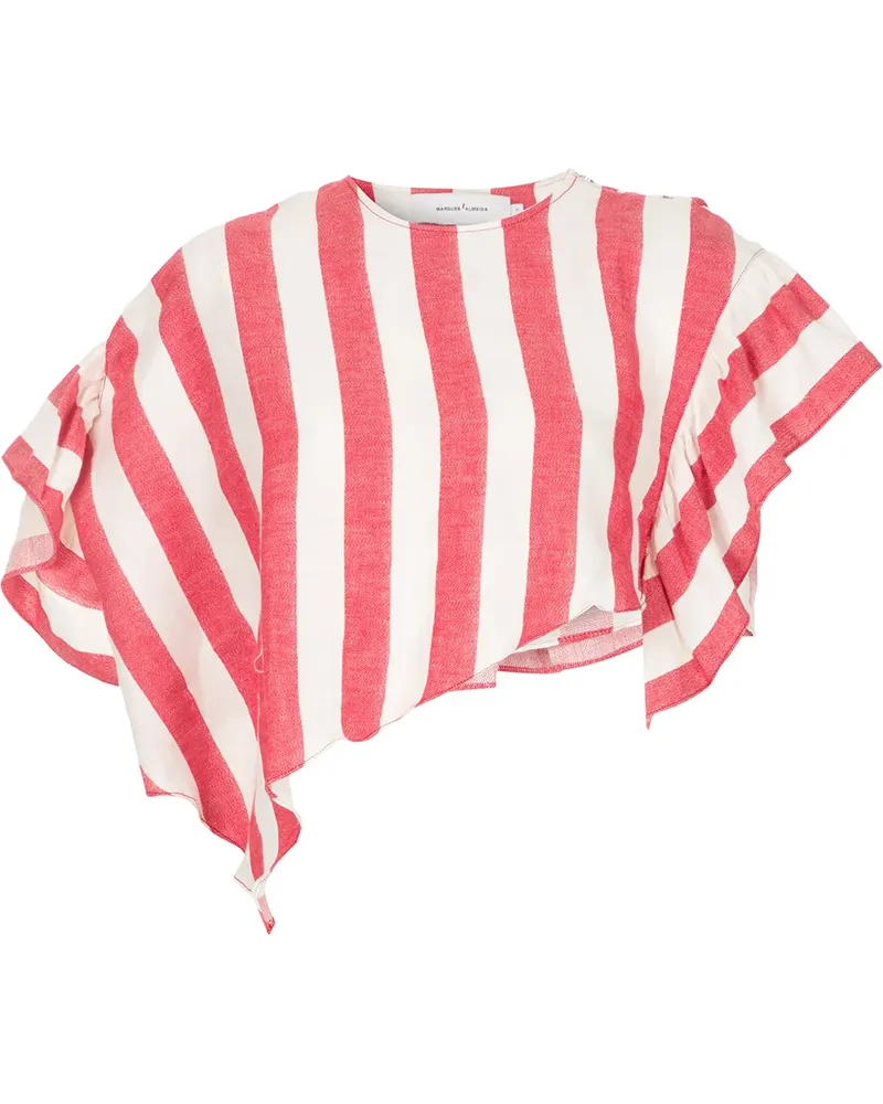 Marques ' Almeida Asymmetrisches Cropped-Oberteil - Rot Rot