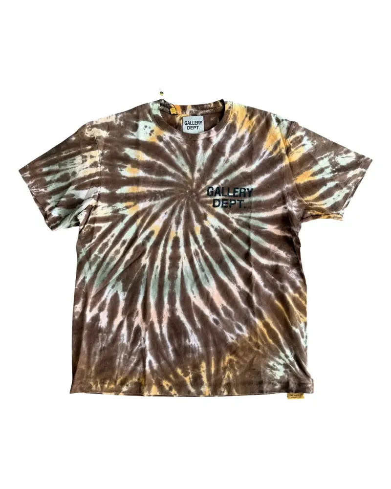 GALLERY DEPT. Tokyo tie-dye logo-print T-shirt - Braun Braun