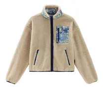 Faux-Shearling-Jacke - Nude