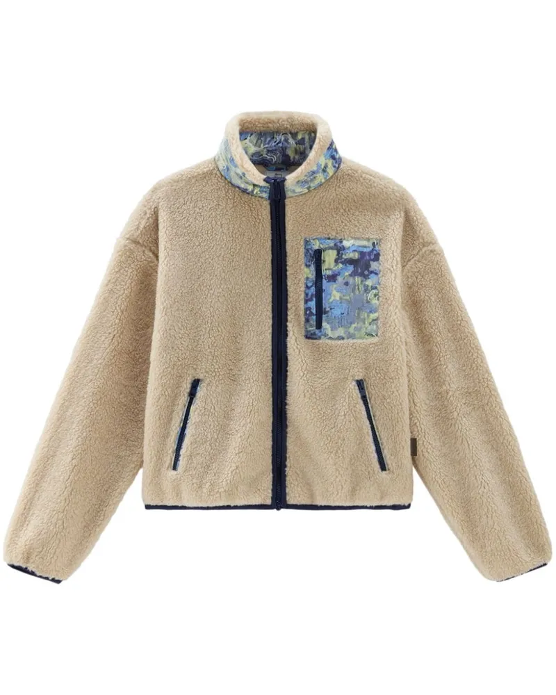 Woolrich Faux-Shearling-Jacke - Nude Nude