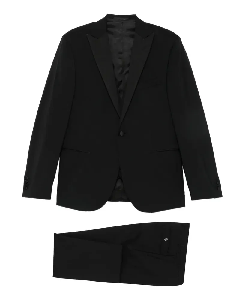 Corneliani Anzug mit steigendem Revers (3er-Set) - Schwarz Schwarz