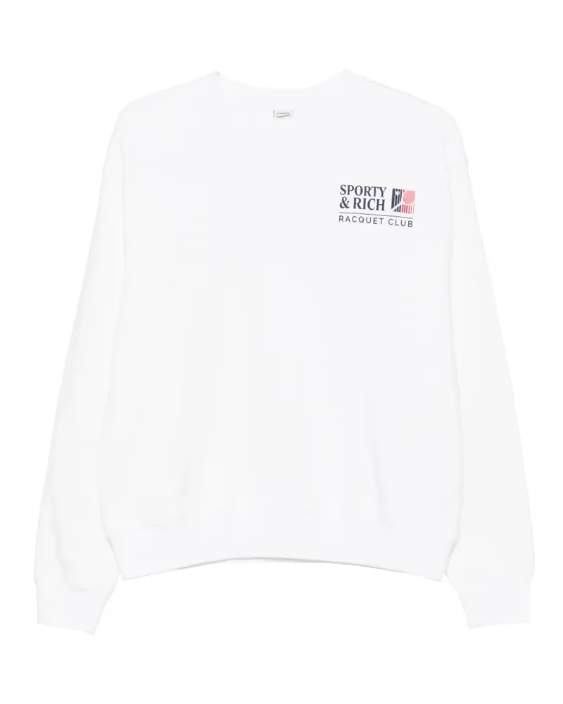 SPORTY & RICH logo-print sweatshirt - Weiß Weiß