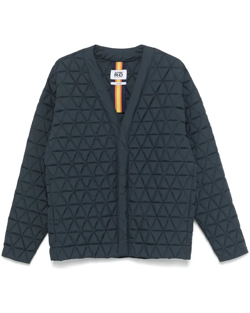 K-Way Gesteppte Jacke - Blau Blau