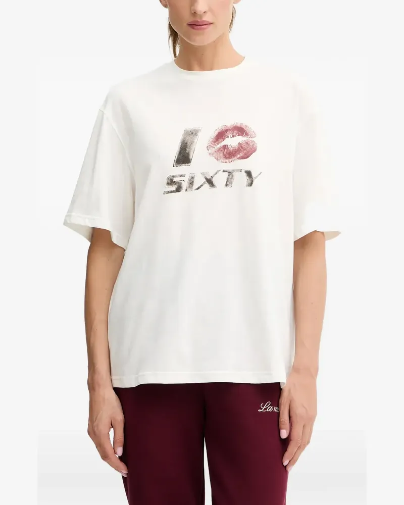 Miss Sixty print-detail T-shirt - Weiß Weiß