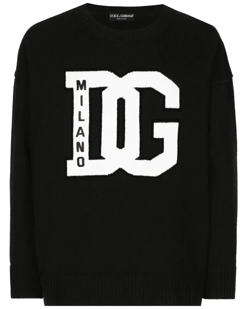 Dolce & Gabbana Sweatshirt mit Logo-Print - Schwarz Schwarz
