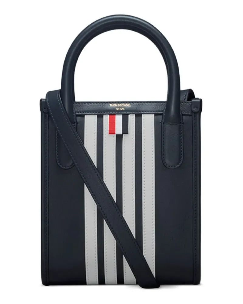 Thom Browne Gestreifter Tote Bag - Blau Blau