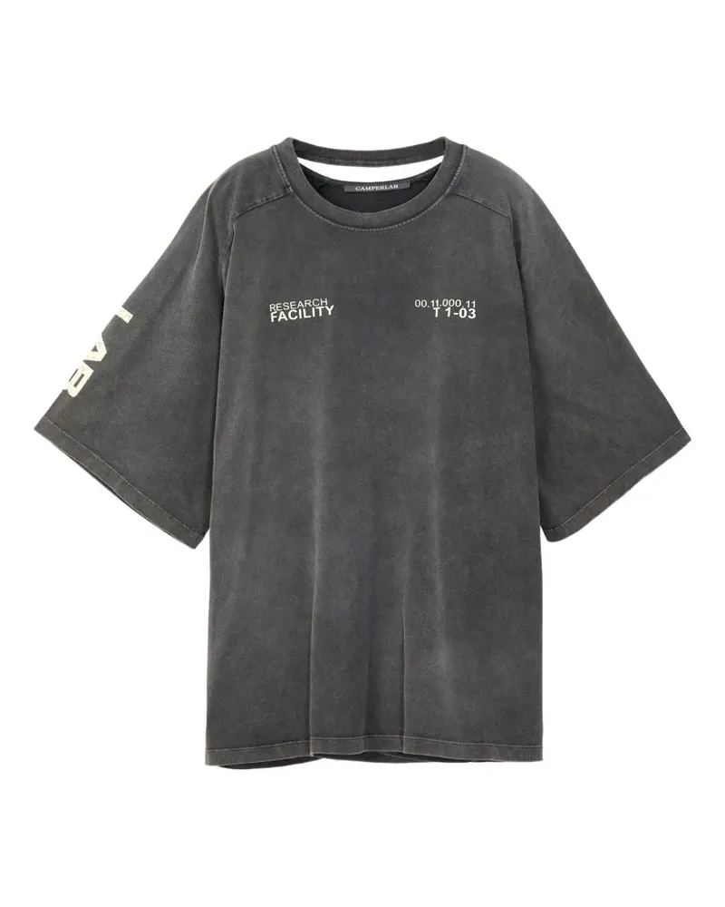 Camper T-Shirt mit Logo - Grau Grau