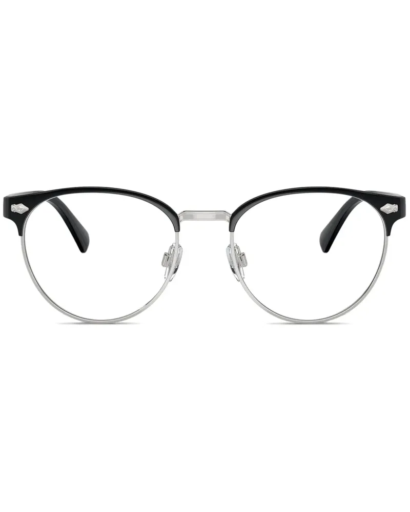 Ralph Lauren Brille mit rundem Gestell - Schwarz Schwarz
