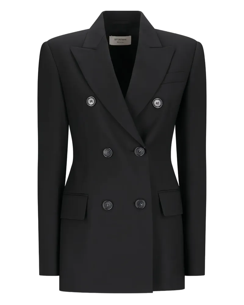 SPORTMAX Doppelreihiger Adam Blazer - Schwarz Schwarz