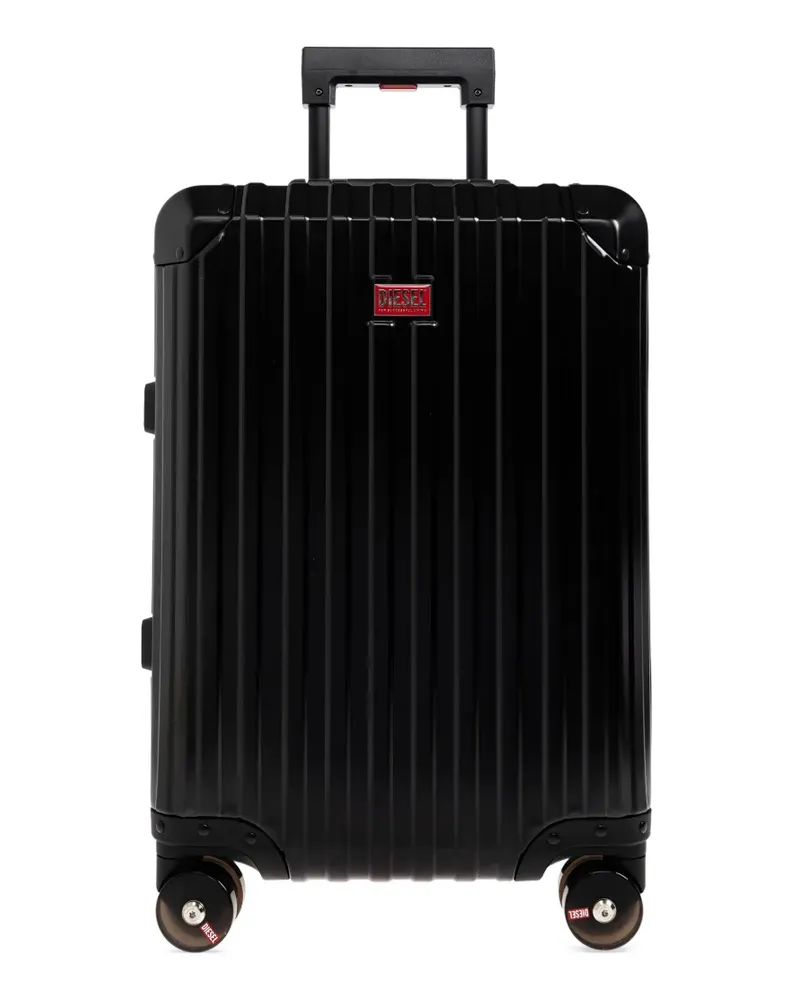 Diesel grooved logo-plaque luggage - Schwarz Schwarz