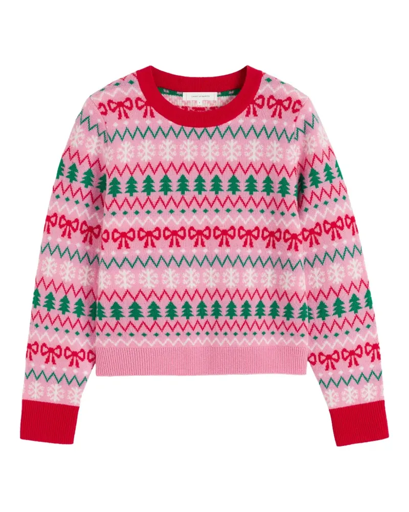 Chinti & Parker Pullover mit Fair-Isle-Muster - Rosa Rosa