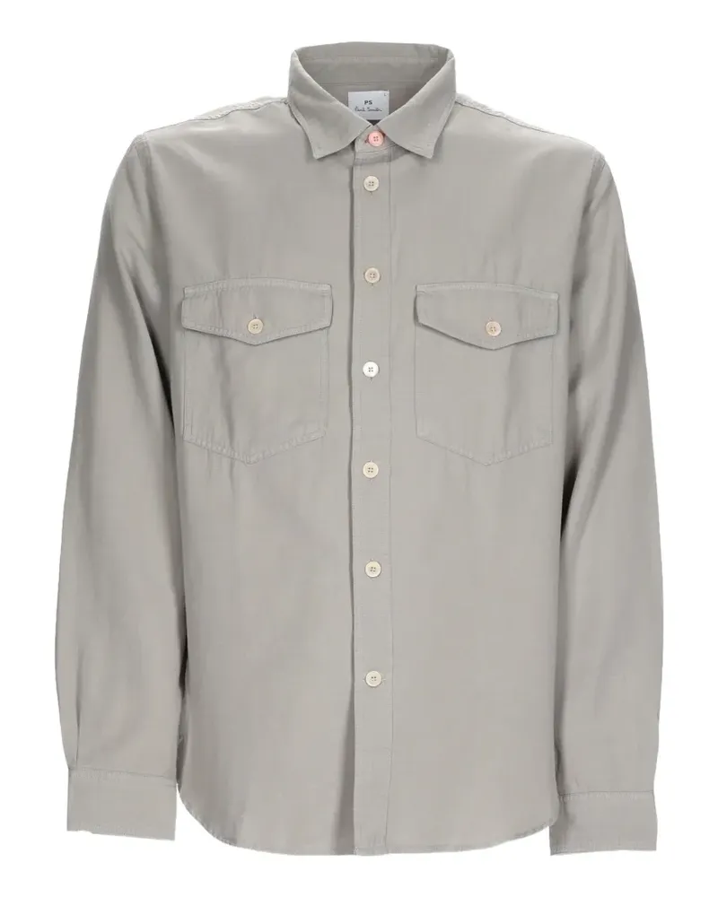 Paul Smith flap-pocket long-sleeve shirt - Grau Grau