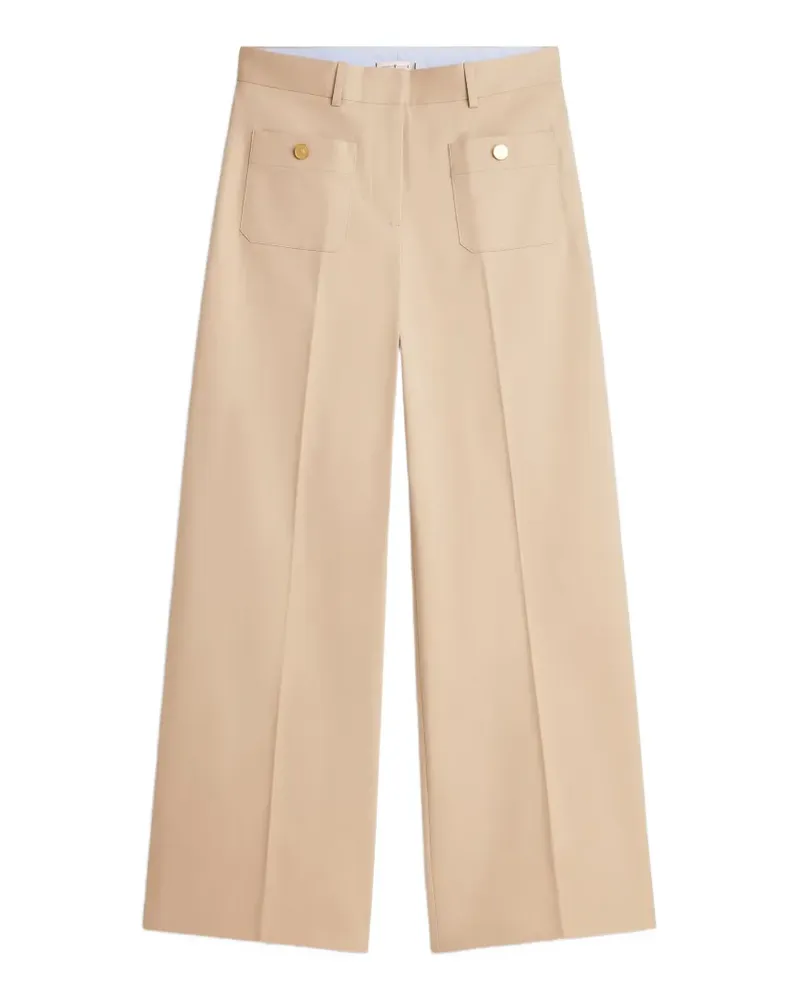 Tommy Hilfiger Hose mit weitem Bein - Nude Nude