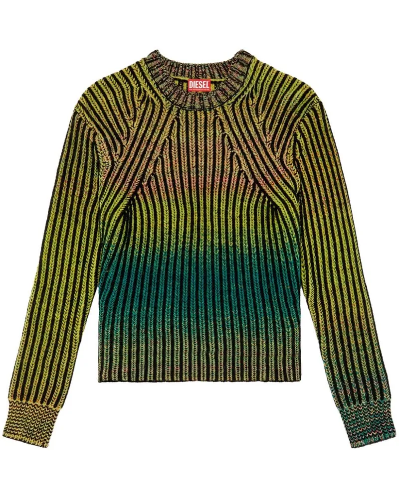 Diesel Gerippter Oakland Pullover - Grün Grün