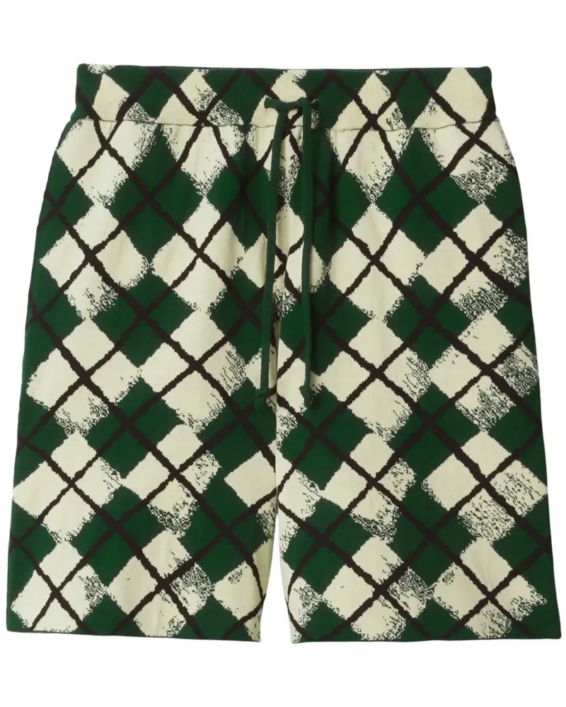 Burberry Shorts mit Argyle-Muster - Grün Grün