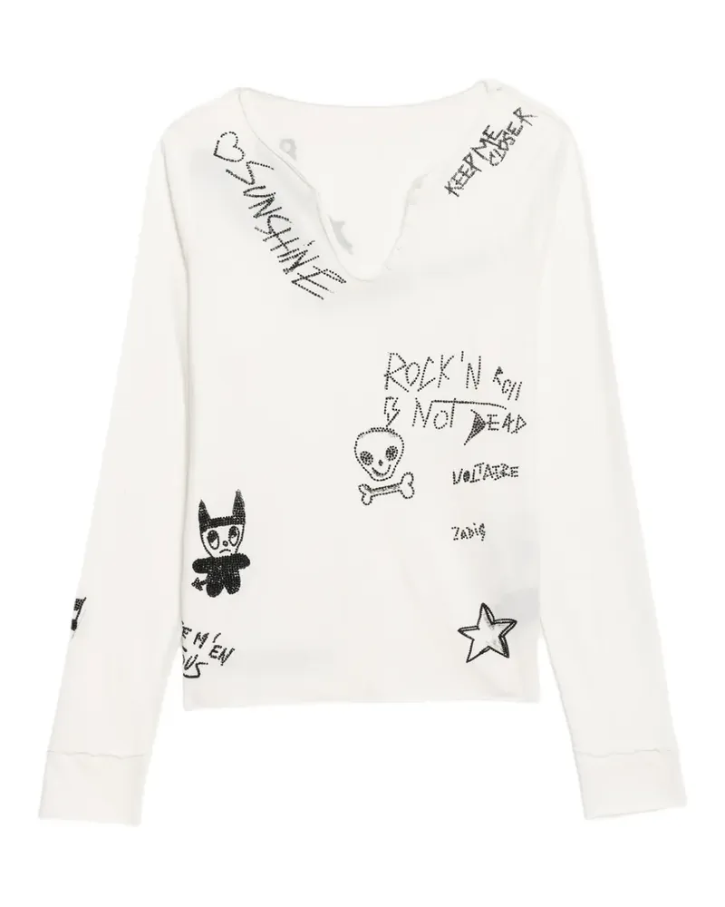 Zadig & Voltaire Happy Henley T-shirt - Nude Nude