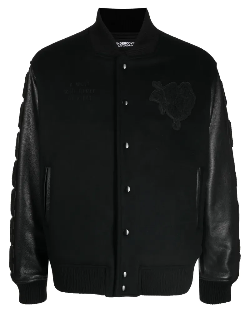 Undercover Bomberjacke mit Patch-Detail - Schwarz Schwarz