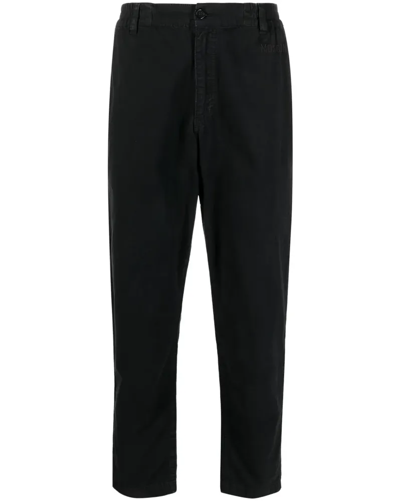 Moschino Straight-Leg-Hose mit Logo - Schwarz Schwarz
