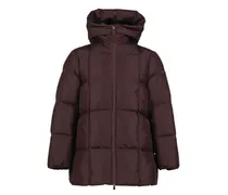 Gesteppter Darbon Kapuzenmantel - Rot