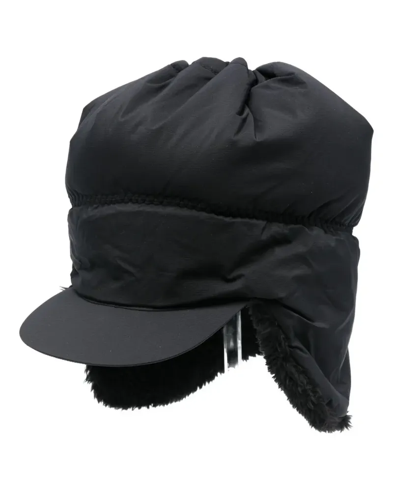 and wander Baseballkappe mit Faux Shearling - Schwarz Schwarz