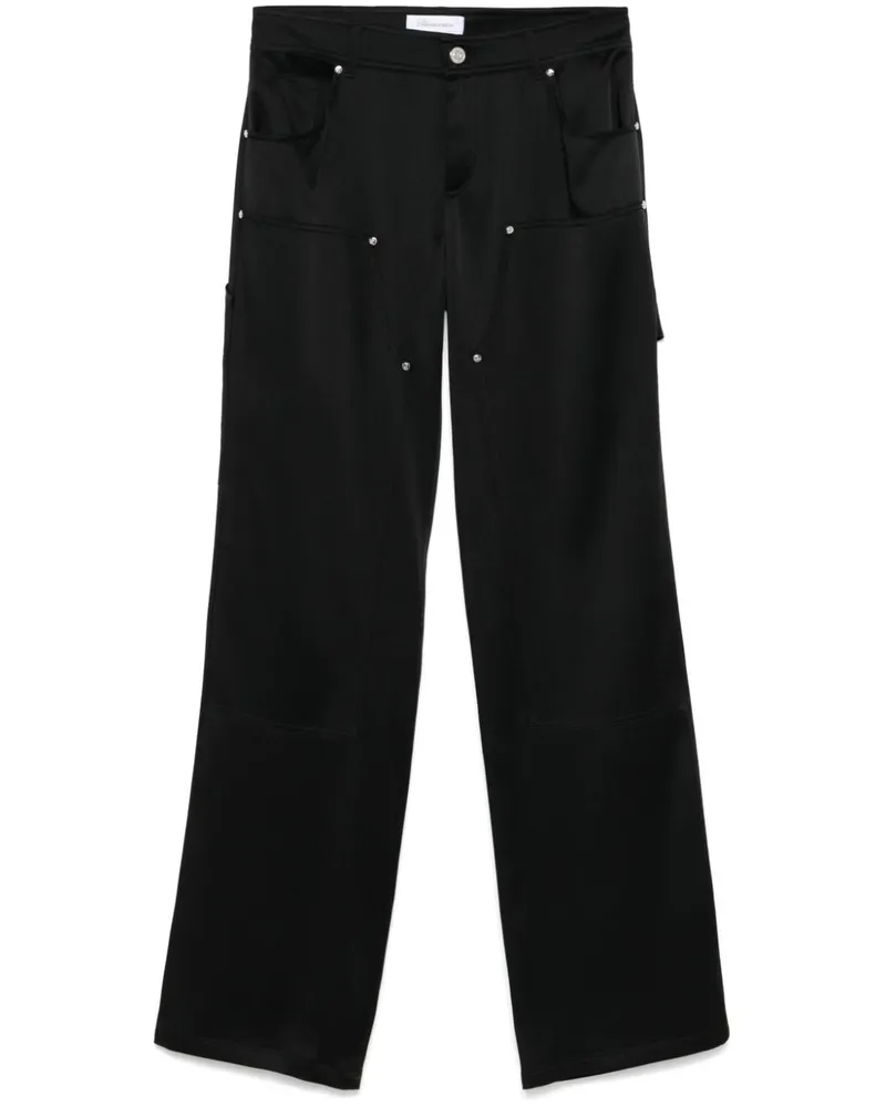 Blumarine Hose aus Satin - Schwarz Schwarz