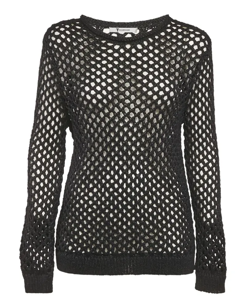 Alexander Wang crochet sheer sweater - Schwarz Schwarz
