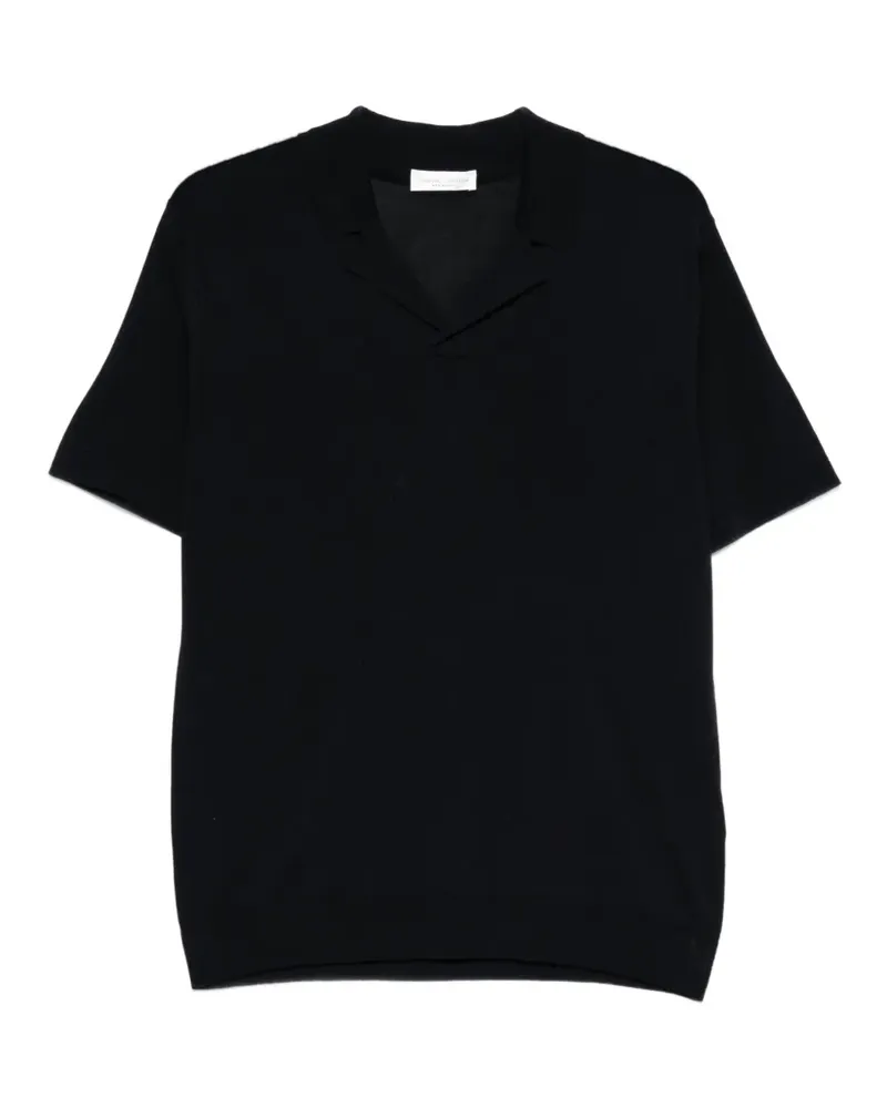 Roberto Collina T-Shirt mit V-Ausschnitt - Blau Blau